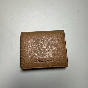 Michael Kors Brown Leather Card Holder
